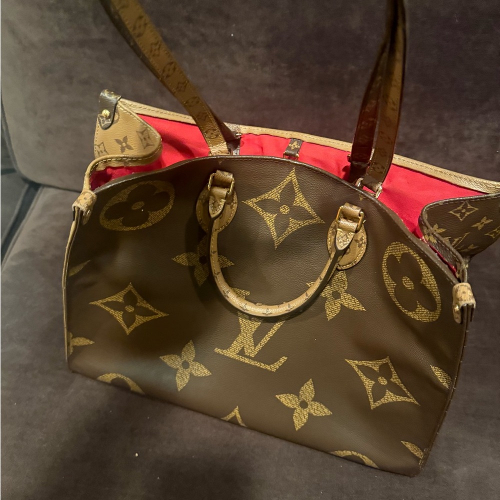 Louis Vuitton Monogram Brown and Gold Tote